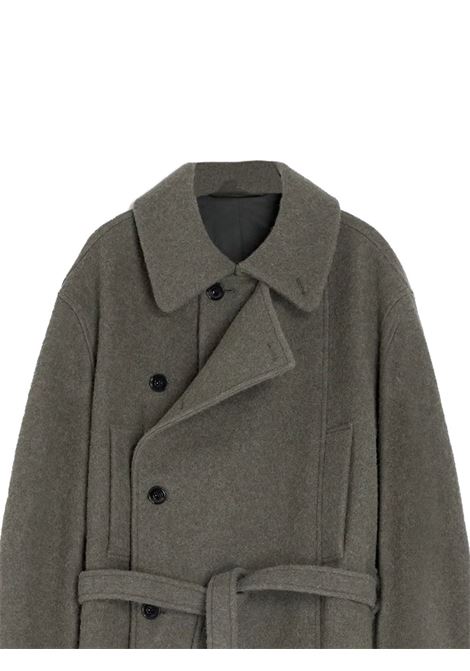 cappotto short asymmetrical bathrobe uomo khaki LEMAIRE | CO1149 LF504GR678